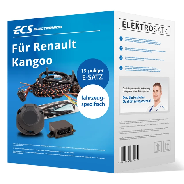 Elektrosatz 13-pol. spezifisch für Renault Kangoo Typ KW 05.2013-04.2021 NEU TOP
