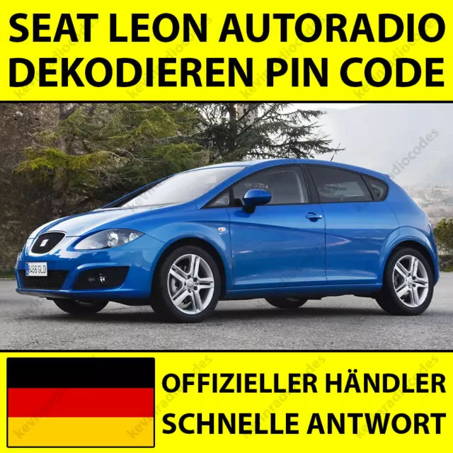 ✅Seat Leon Radio Dekodieren Pin Code Für Blaupunkt Se 359 Se 350 Navigation Rns✅