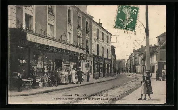 CPA Villemomble, La grande Rue prise de la Place de la Mairie 1911