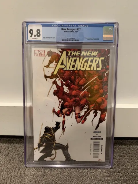 🔥 New Avengers 27🔥CGC 9.8  - Key Issue 🔥 1st Appearance Clint Barton as Ronin