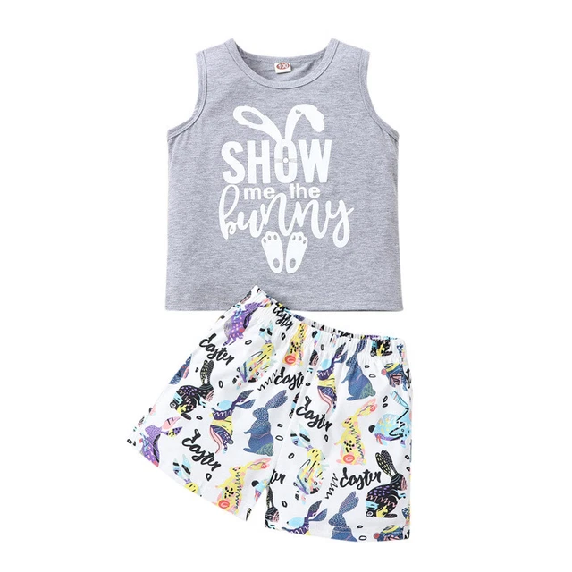 Fashion Toddler Kids Baby Girls Clothes T-shirt Tops+Shorts Skirts Outfits Set