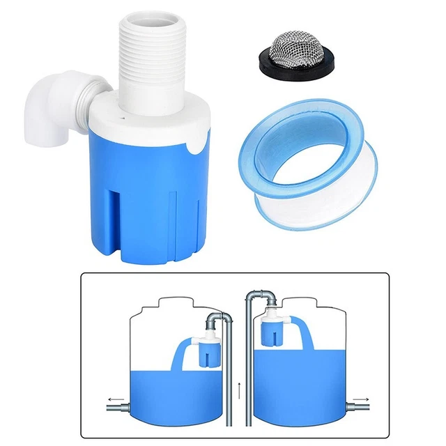 Vanne Flotteur Automatique JUNY 1/2'' - Régulateur De Niveau Pour Réservoir, Piscine, Toilette