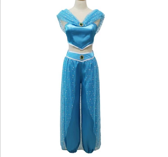 Costume Jasmine film Aladdin vestito principessa viola carnevale adulti  cosplay