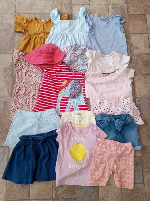 Girls Summer Clothes Bundle Age 2-3 Yrs.Jojo.Zara.Next.Playsuit.Dress.Sunhat.16⭐