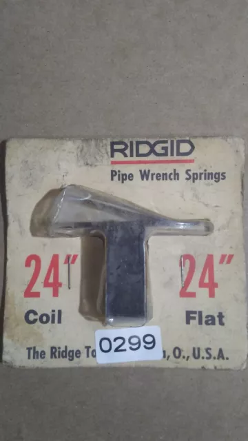 Ridgid 31705 24" Pipe Wrench Coil & Flat Springs New  299