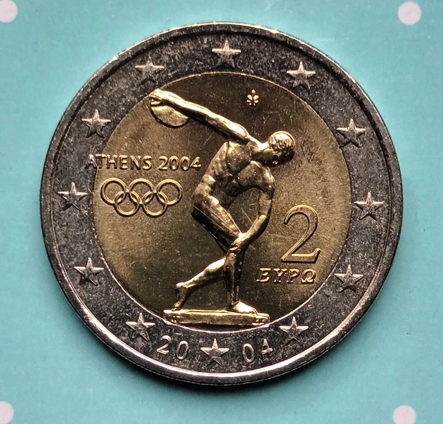 Moneta Rara MONETA DA 2 euro rara Discobolo, Atene 2004. Da rotolino EUR 5,00 ...