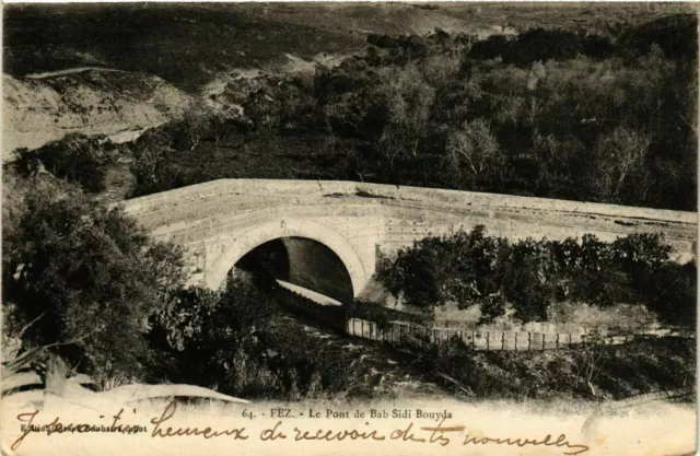 CPA AK Fez - Le Pont de Bab Sidi Bouyda MAROC (963565)