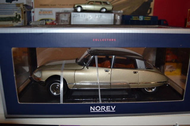 Modèle Réduit CITROEN DS23 Pallas 1972 - NOREV 1:18 - Sable/argent - Neuf