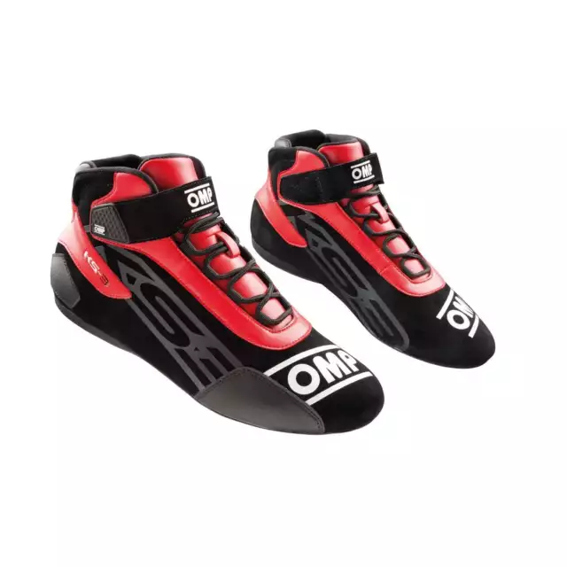 Neu OMP Kartschuh KS-3 MY21 Schwarz/Rot (36)