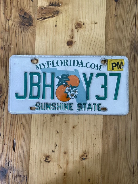 Florida Tag Plate Used Florida License Plate - Sunshine State