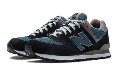 MEN'S NEW Balance 574 Classic Navy Blue 