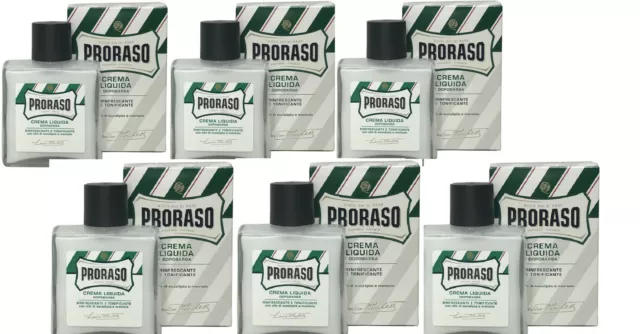 Proraso After shave Balm mit Eucalipus & Menthol 6x 100ml