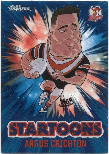 2021 Nrl Traders Startoons (ST16) Angus CRICHTON Roosters