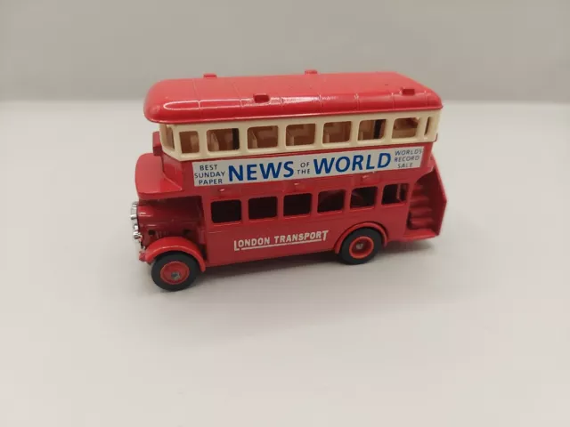 Lledo Days Gone Aec Regent Bus - London Transport - News Of The World