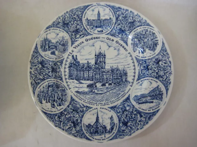 Le Vieux Quebec Wood & Son English Ironstone Old Quebec England Plate, 10" Dia