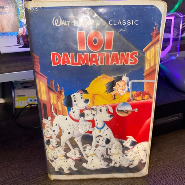 101 DALMATIANS VHS Walt Disney Classic Black Diamond Edition Rare VCR ...