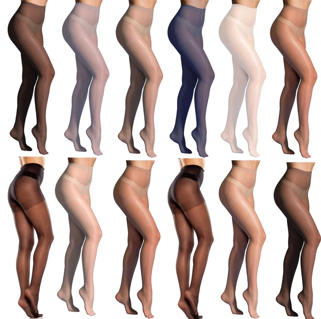 20 Denier Body Shaping Tights, Slimming Sheer Pantyhose, Mona Control Top