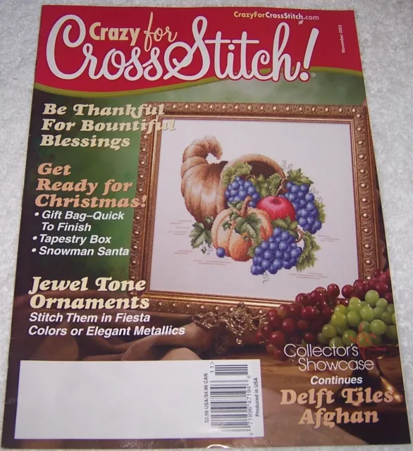Crazy for Cross Stitch! Magazine November 2003