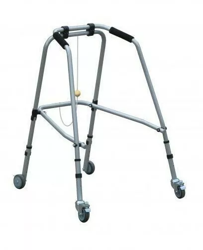 frame folding light walker trolley seniors walking aid 4 wheels 150kg