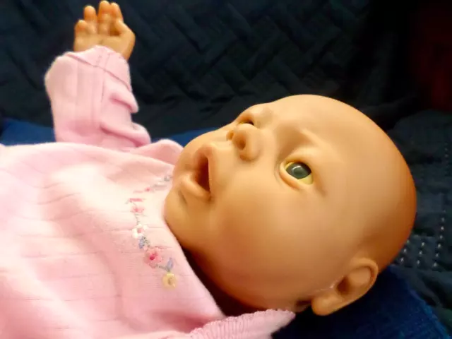 Vintage Jesmar Newborn Baby Doll Anatomically Correct Girl Height 16" approx.