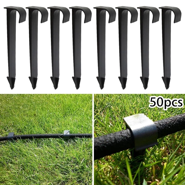 80 Piquets De Fixation Pour Tuyau D’irrigation Goutte à Goutte - Ancrage Sol, Jardin, Serre - 10