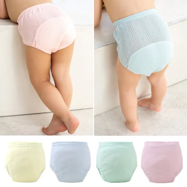 Baby Kids Waterproof Reusable Cotton Infant Potty Training Pants Nappy Children