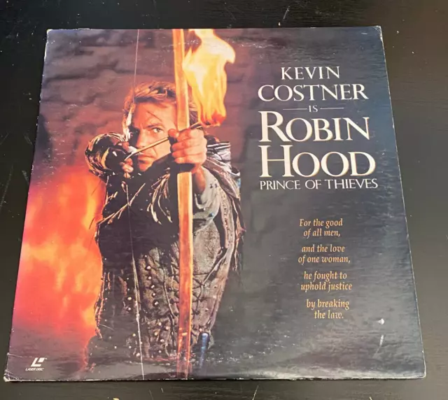 Robin Hood Prince of Thieves w/ Kevin Costner Laserdisc