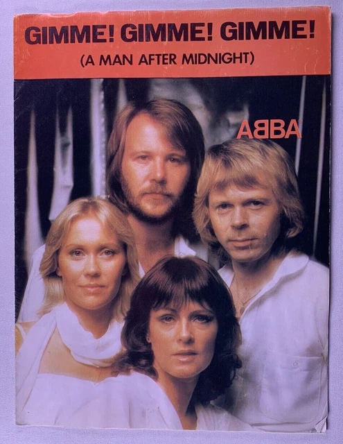 ABBA SHEET MUSIC Original Gimme! Gimme! Gimme! (A Man After Midnight ...