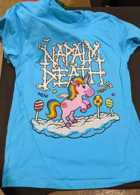 Napalm Death unicorn T-shirt Cotton For men Women All Size S-4XL CB355