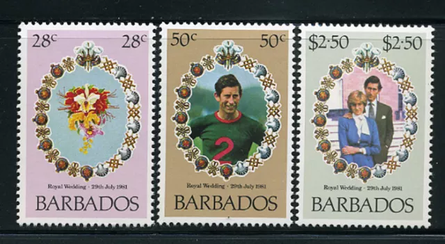 Barbados Scott # 547-9 MNH Stamp mint never hinged