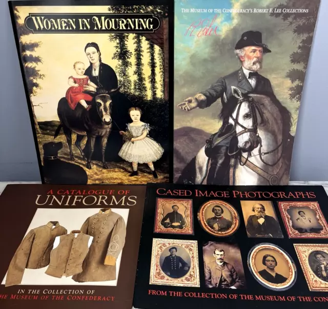 Museum Of The Confederacy Collection Exhibition Catalog Bundle (4) Illustrated
