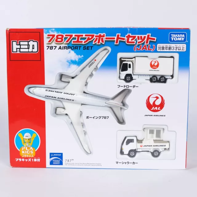 Takara Tomy Gift Set - Tomica - 787 Airport Set (JAL) - 3 Vehicle Set