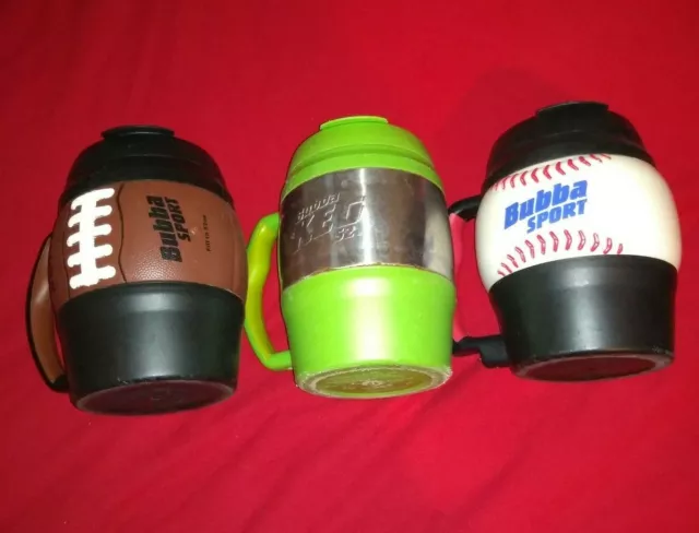 3 Bubba Insulated Thermos KEG Travel Mug Hot Cold Coffee Tea 52 Oz Tumbler Used