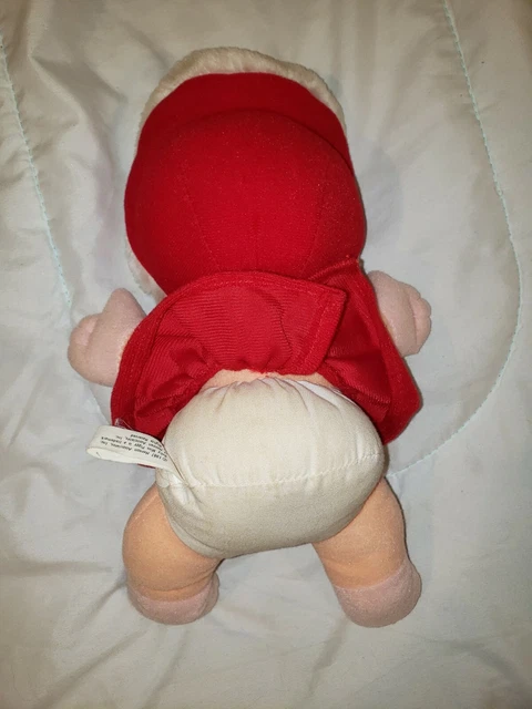 Miss Piggy Muppet Babies Plush 10" Vintage 1987 Stuffed Animal Red Christmas 2