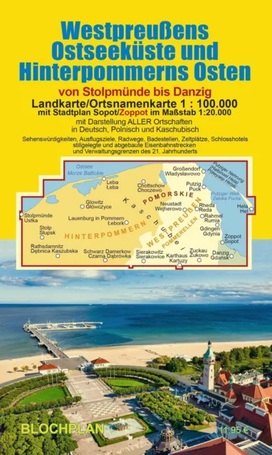 Dirk Bloch | Landkarte Westpreußens Ostseeküste und Hinterpommerns Osten...