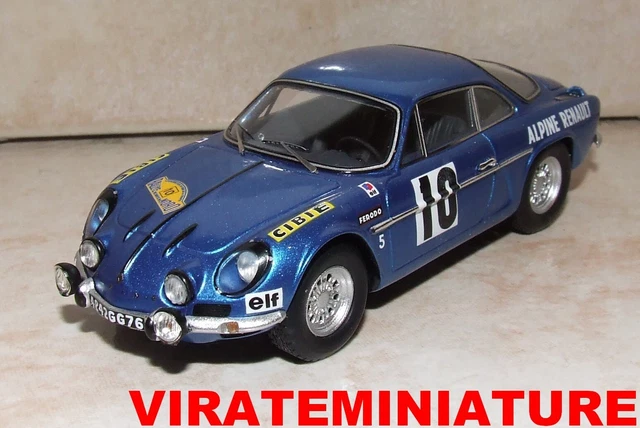 Miniature Spark SF127 Alpine A110 N°10 – Vainqueur Rallye Routes Du Nord 1969 – 1/43