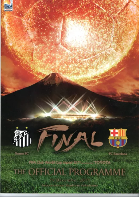 FIFA CLUB WORLD CUP FINAL 2011 Barcelona v Santos Brazil - official programme