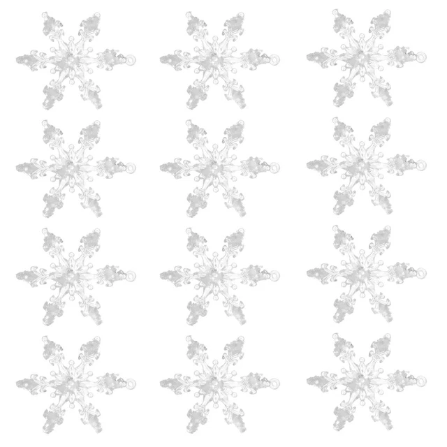 Christmas Tree Snowflake Christmas Decor Christmas Tree Topper White Acrylic