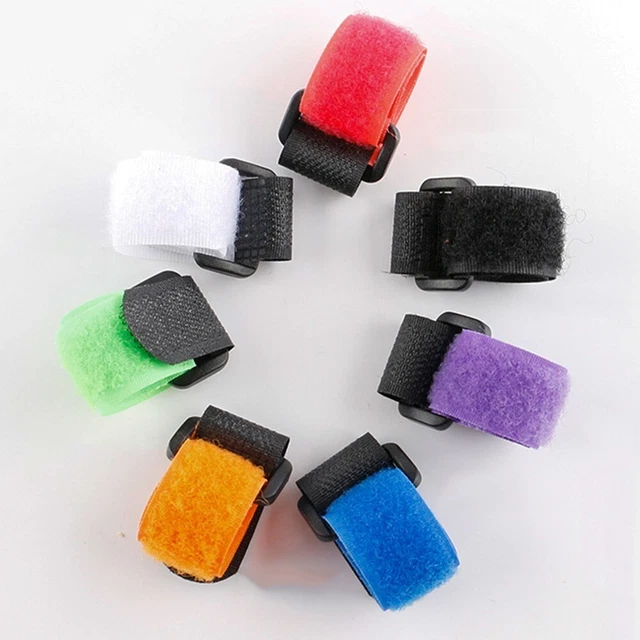 LOT DE 10 ceintures de fixation portables pour canne à pêche en nylon