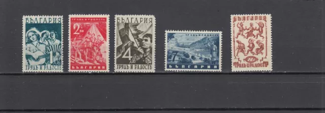 Bulgarien 1942 J. postfrisch  Satz MiNr. 437-441 MNH(**)