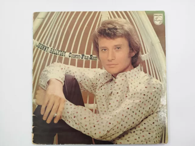 33 Tours Vinyle Johnny Hallyday Country Folk Rock 1972 Philips 6325006