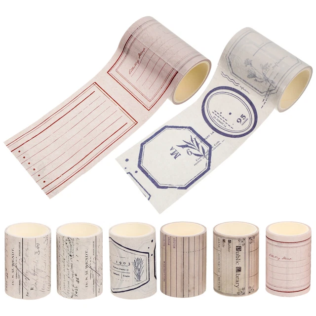 8 cintas de papel Washi vintage cintas Washi álbum de recortes