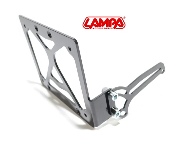 Highway Hawk Portatarga Laterale Universale Per Assi Da 20 Mm, Nero - Foto 5