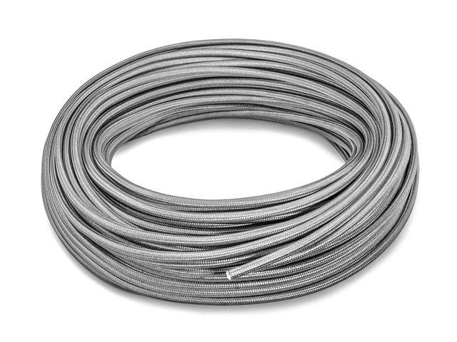 AN8 JIC 10 mm (3/8") tubo in teflon con rete in acciaio tubo olio-carburante