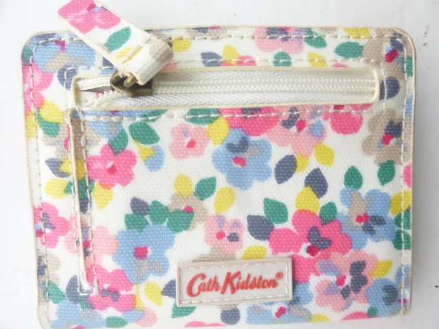 VGC Cath Kidston Painted Pansies Small Foldover Wallet Floral