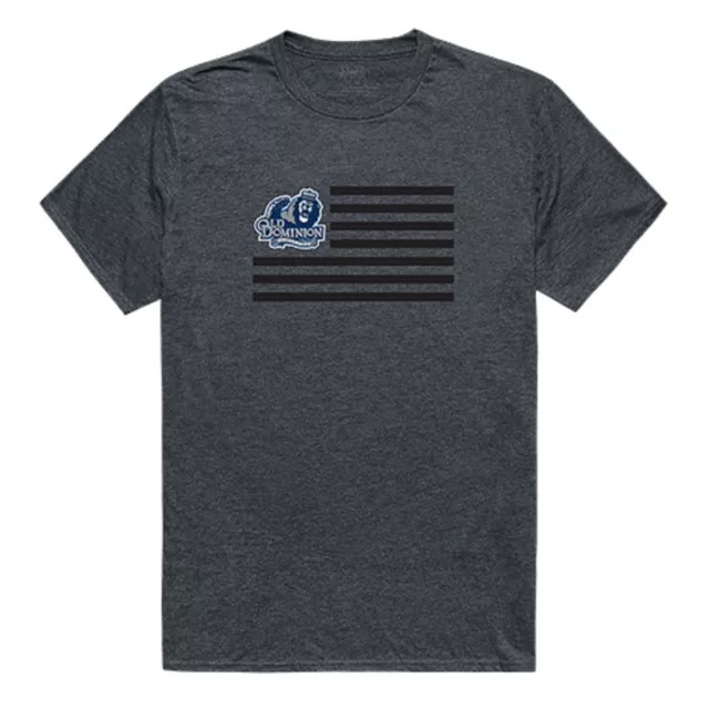 Old Dominion University Monarchs NCAA Logo USA Flag T-Shirt S-2XL
