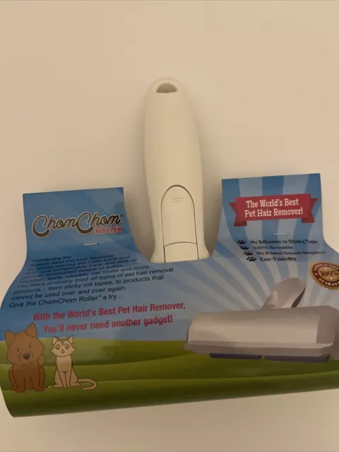 NEW CHOMCHOM Roller Dog and Cat Hair Remover No Messy Tape! AWESOME PRODUCT!