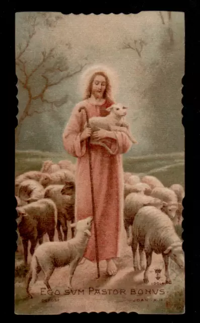 Santino Holy Card SANTA LEGA EUCARISTICA  n° 10014 GESU' PASTORE CROMO