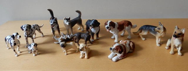 genuine-german-schleich-14-piece-dog-collection-various-breeds