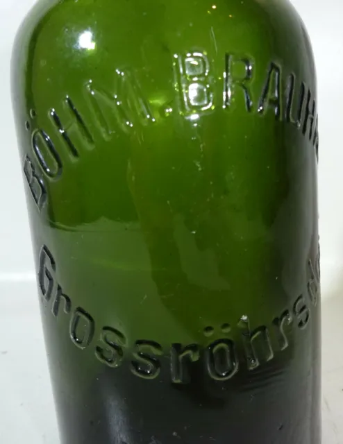 Alte Bierflasche Böhmisches Brauhaus Grossröhrsdorf vor 1945 ! 2